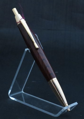 Gold and Wood Click Pen